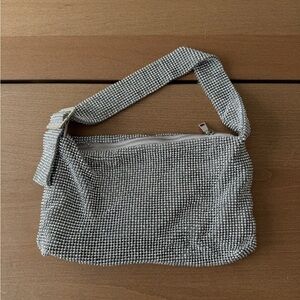 3 FOR $38 Brown’s Silver Crystal Beaded Shoulder Bag